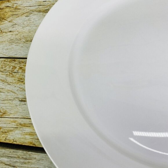 Denmark Tools For Cooks Whiteware Oven Safe Porcelain 11.25" Dinner Plate Set 4 - Picture 14 of 16